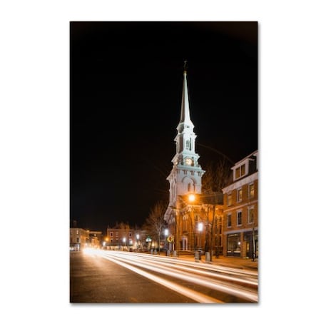 Michael Blanchette Photography 'Congress St Night' Canvas Art,22x32